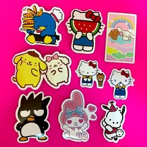 9 Sanrio Hello Kitty and Friends Waterproof Stickers